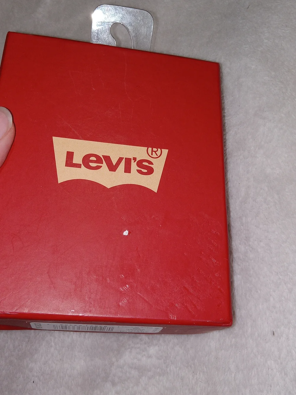 Levi's Men's Leather Bifold Wallet Brown RFID NWT Gift Box
